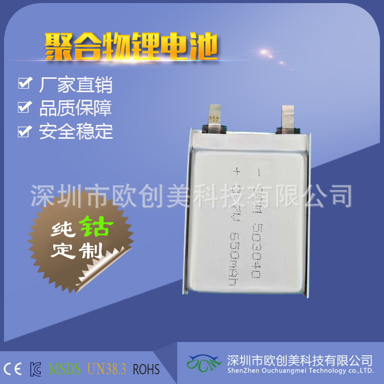 GPS行车记录仪蓝牙音箱503040/650mah用聚合物锂离子电池