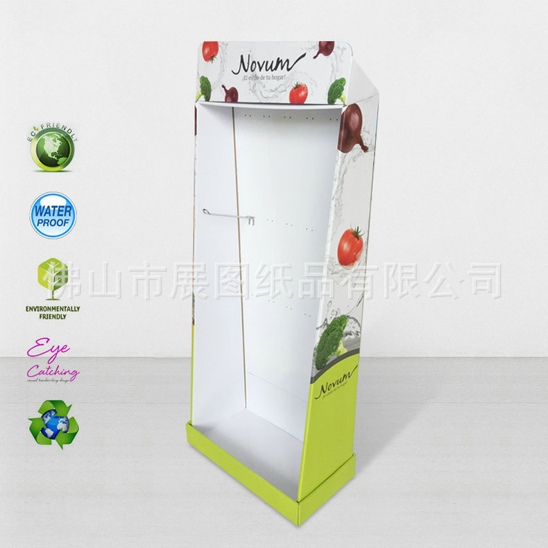 Estante de exhibición de papel de gancho de cosméticos gancho de cartón gancho de joyería estante de exhibición de papel estante de papel de gancho de exhibición de supermercado