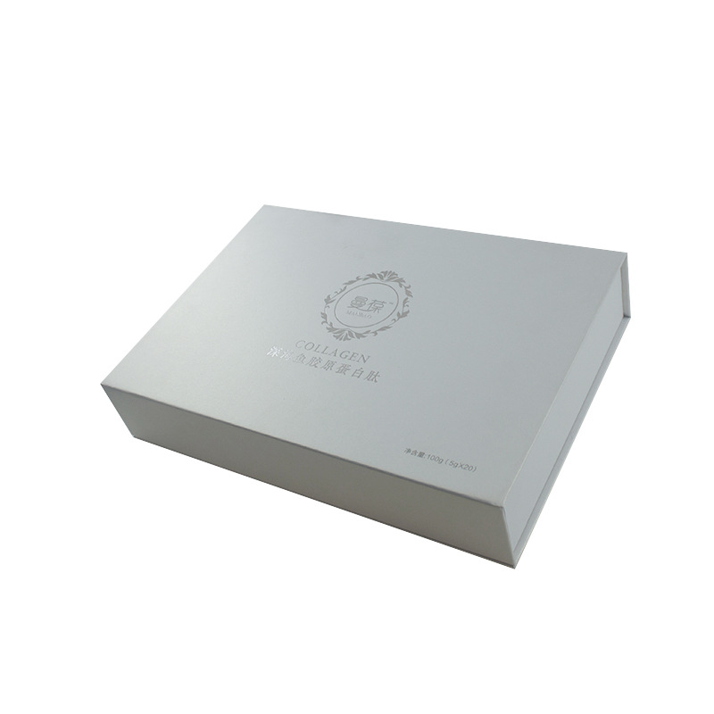 特种纸化妆品礼盒 卡纸内托翻盖盒胶原蛋白保健包装盒杭州乐通