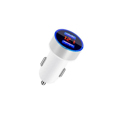 display car charging aluminum | Mobil şarj cihazları - white-shell-snow-silver-31a-opp-bag