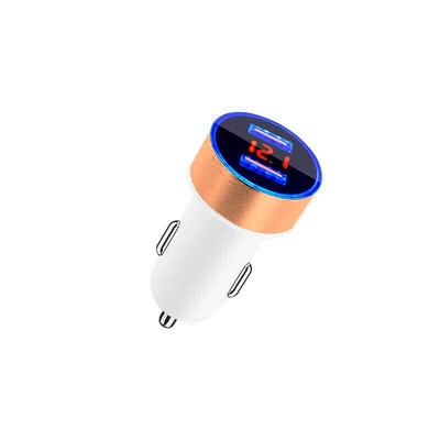 New aluminum ring 5V3.1A: Mobil şarj cihazları - white-shell-tuhao-gold-31a-opp-bag
