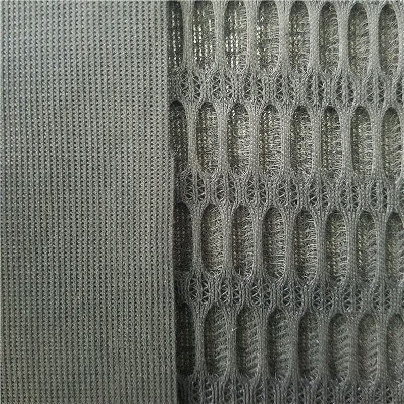 广东厂家现货 15*5mm黑色长孔三明治网眼布 箱包辅料特殊双层网