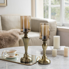 European-style home decor accents sample room installation decorative metal candlesticks study living room accent decorative crafts