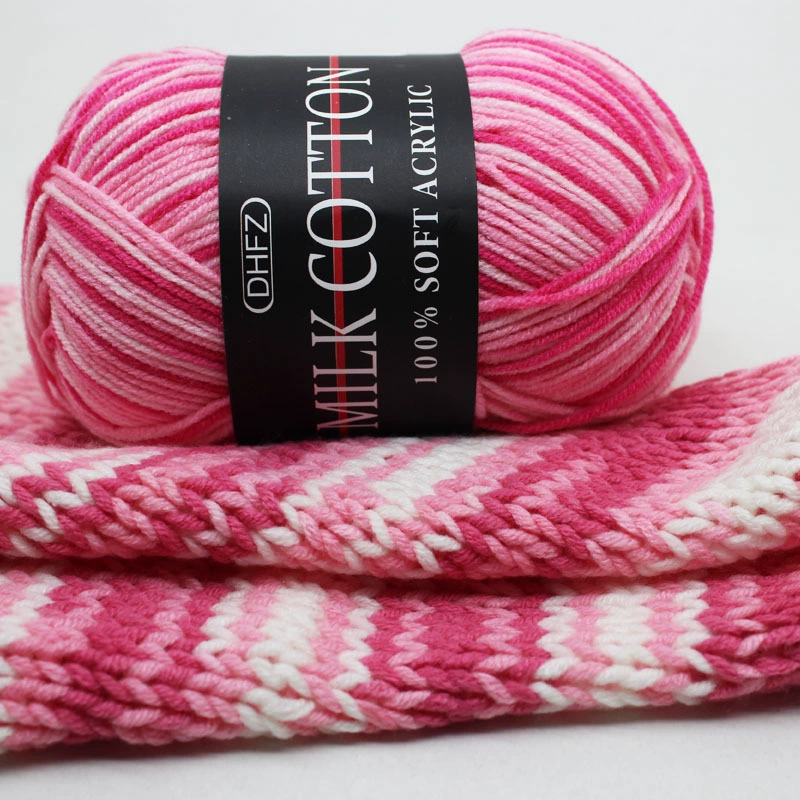 Children's hat, scarf, sweater, woolen crochet, gradient