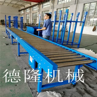 动力积放滚筒输送机托盘纸箱传送带流水线转弯转角输送线旋转输送