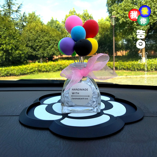 新款汽车摆件 车载装饰 水晶告白气球 可放香水 自由搭配