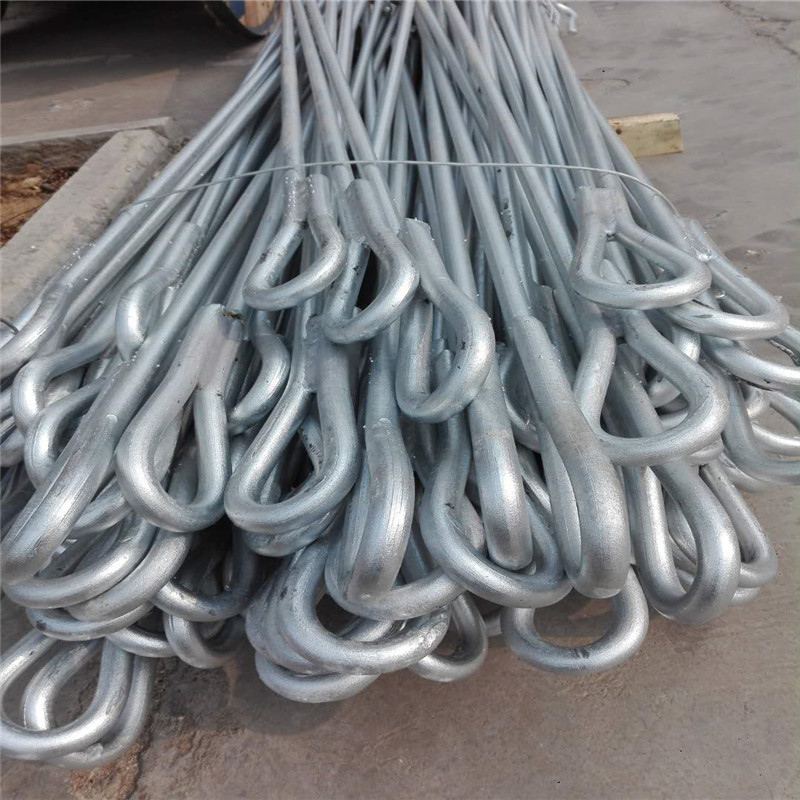 厂家直供 φ16*2000 电力通讯 施工 拉线棒 地锚拉杆 双耳拉线棒K