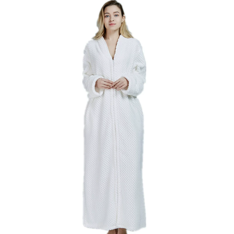 Демисезонное халат, фланелевый бархатный длинный pajamas для любимого, увеличенная толщина