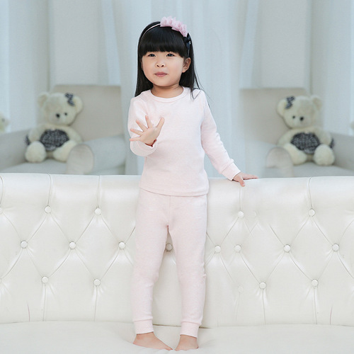 Children's Colorful Cotton Innerwear Set Soft Cotton Autumn/Winter New Boys and Girls Sets Baby Home Clothing