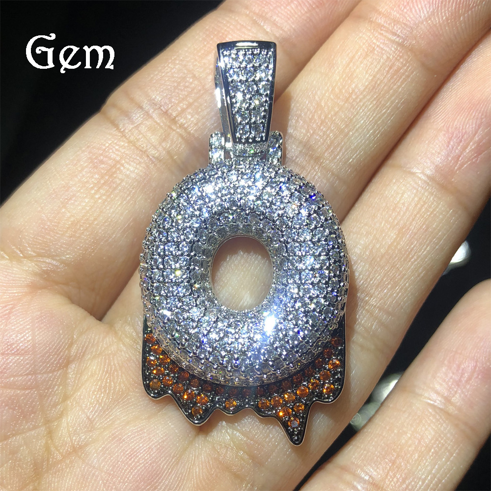 Copper necklace with zircon