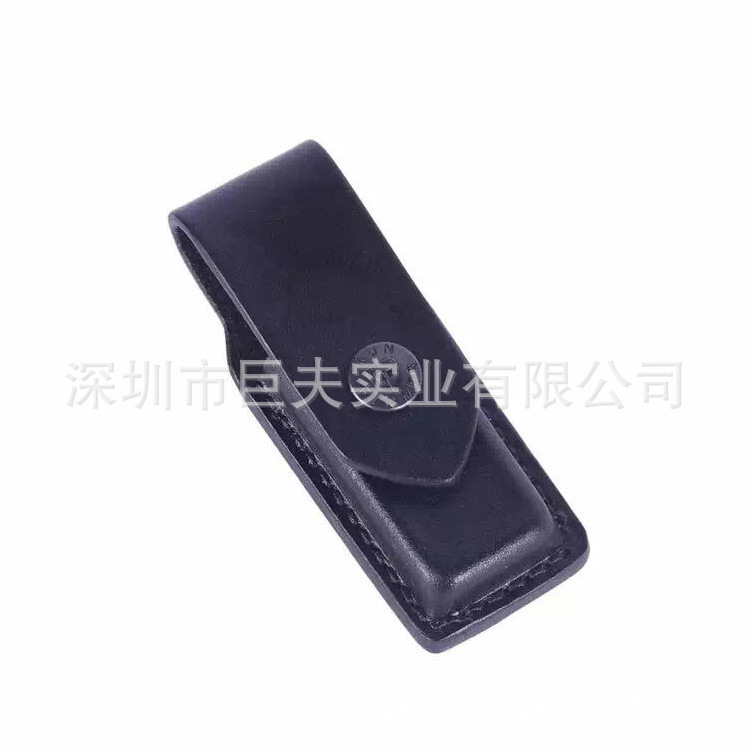 枪花 影视道具92单联有盖套战术快拔牛皮快拔套