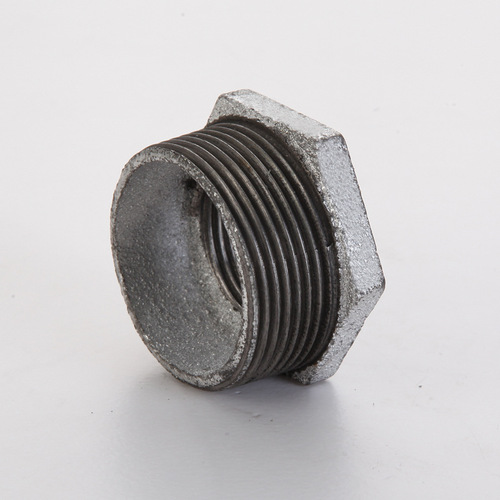 Factory direct supply of zinc-plated pipe fittings, zinc-plated plug, plug with internal and external threads, iron plug 