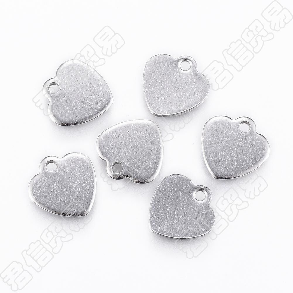 Pendant stainless steel heart-shaped heart shaped