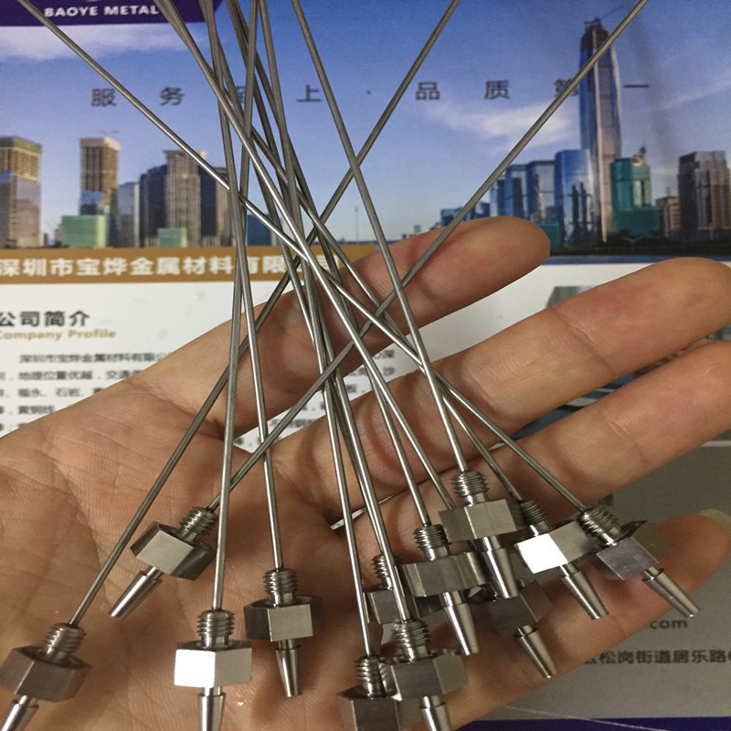 不锈钢加长针头针管斜切口菱形金属针头加折弯焊接定医用打孔