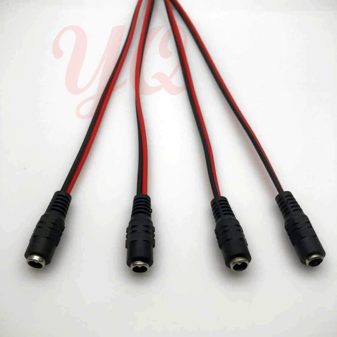 Кабель с разъемом DC (гнездо) 5.5*2.1 мм, 12В, 0.5 мм², для мониторинга питания, кабель-адаптер DC