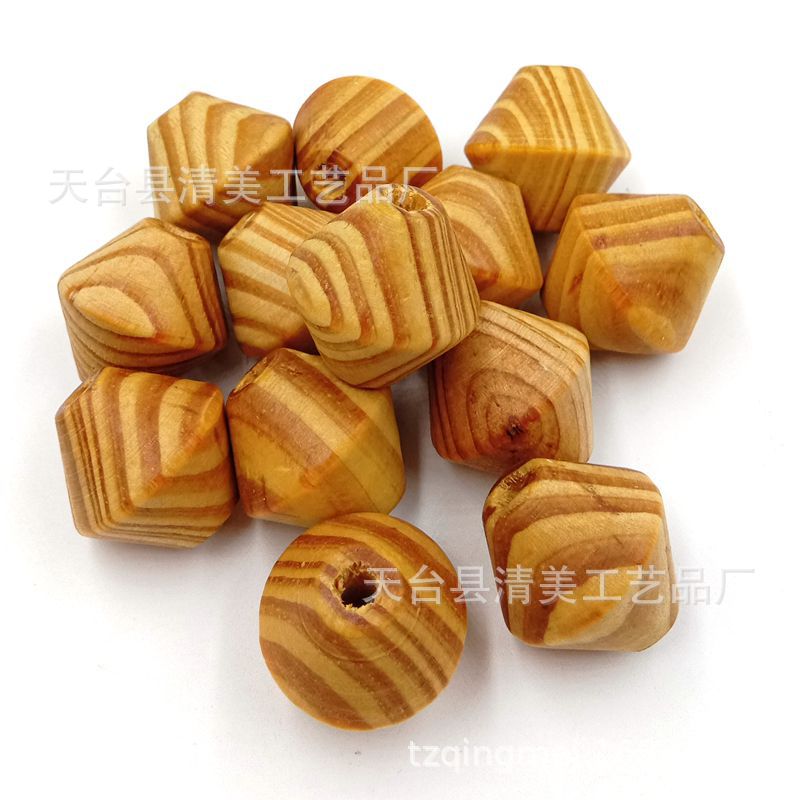 Cuentas de ángulo de cuerda de bricolaje serie de cuentas de pino juguetes prácticos de educación temprana de madera para niños