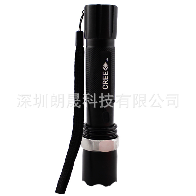 Linterna LED tipo bastón de doble propósito, recargable, de aleación de aluminio, luz de advertencia, barra fluorescente, luz de señalización, linterna con zoom óptico