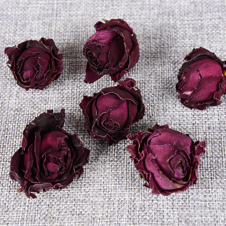 Wholesale Dark Red Rose Dried Flower Crown French Dark Red Rose Dried Flower Tea Dropshipping Osmanthus