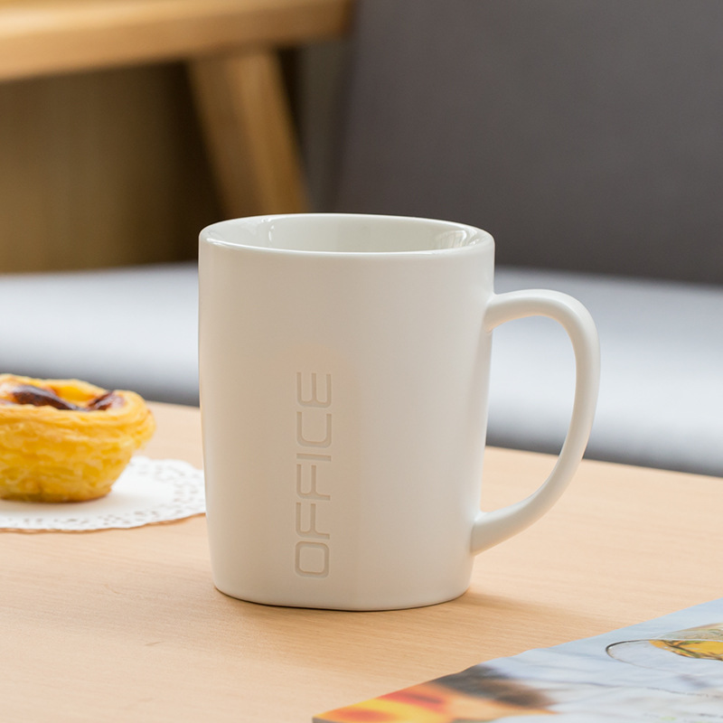 Tazas de cerámica talladas tazas de café tazas de agua tazas de acero inoxidable tazas de oficina cubiertas de bambú LOGO publicidad