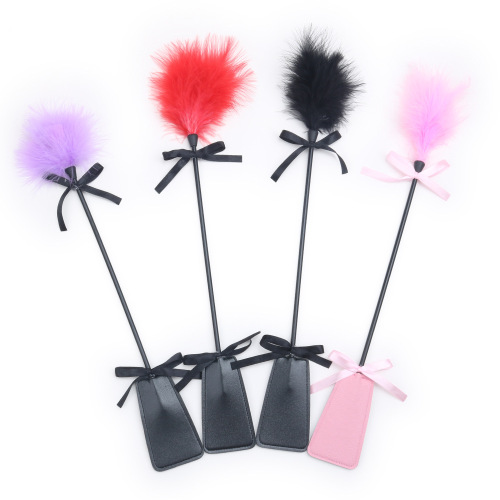 Interesting Couple Flirting Feather Stick Teasing Feather Slap Men and Women Leather Slap Adult Sex Toy Dropshipping