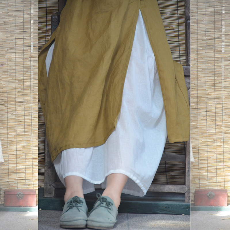 That year's cloth 1906/snow-like summer long cotton underskirt inner skirt bottoming anti-exposure safety skirt