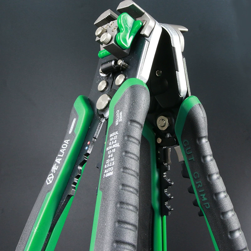 老A Taiwan automatic threading clamp 0.13-10 square function, multi-function adjustable pressure, peeling clamp LA815238
