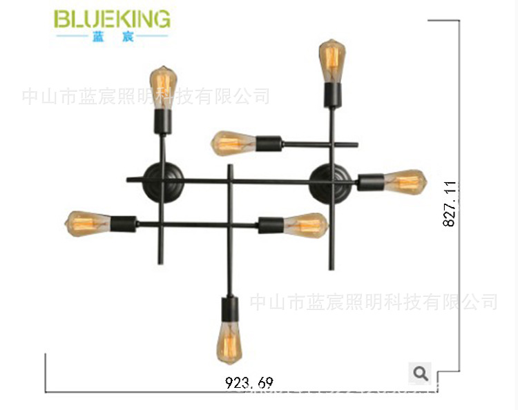 Estilo Europeo retro decorativo lámpara de pared pasillo lámpara corredor lámpara hierro estilo industrial espejo faro CAFÉ Tienda lámpara al por mayor