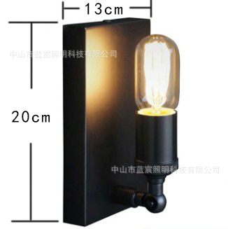 Estilo Europeo retro decorativo lámpara de pared pasillo lámpara corredor lámpara hierro estilo industrial espejo faro CAFÉ Tienda lámpara al por mayor