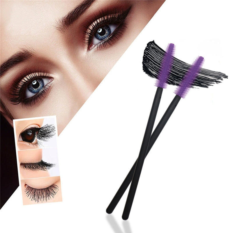 Silicone disposable curly brush for eyelashes
