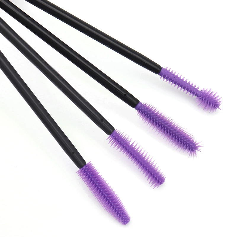 Silicone disposable curly brush for eyelashes