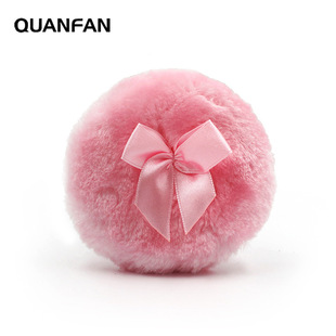 Cross-border wholesale long-haired butterfly flower dry powder powder puff makeup puff soft skin-friendly baby body powder puff