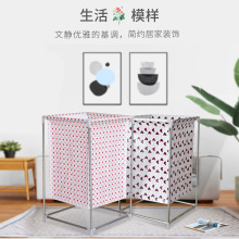 方形收纳桶防水布艺折叠洗衣篮组装脏衣篓卡通家居杂物玩具收纳篮