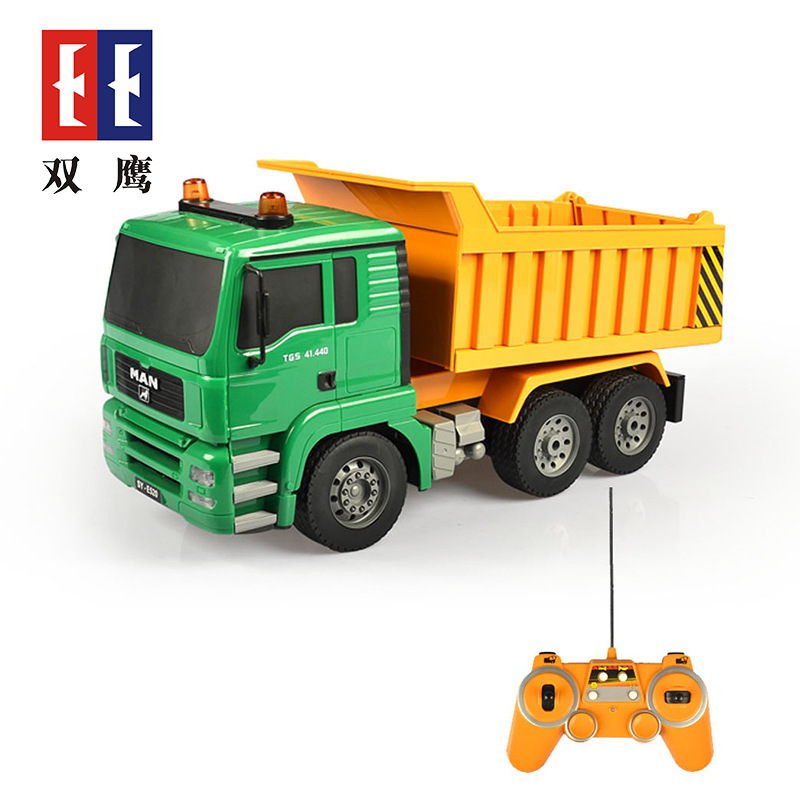 Double Eagle E520-001 Remote Control Dump Truck Simulation Action Electric Transportation Model Car Support One Piece