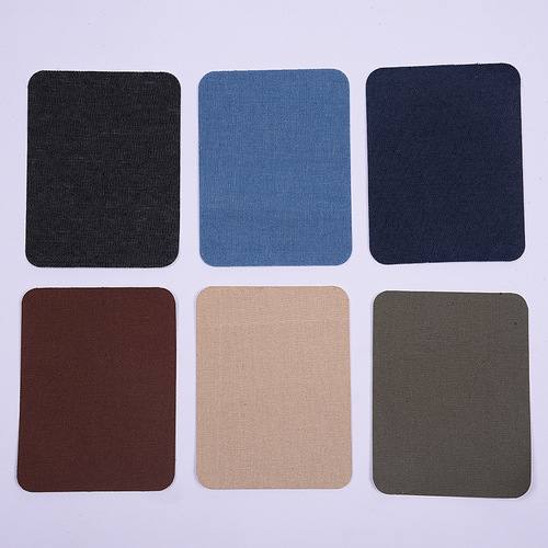 Leather adhesive-backed seamless large patch patch blue denim hole repair cloth patch jeans clothes repair elbow