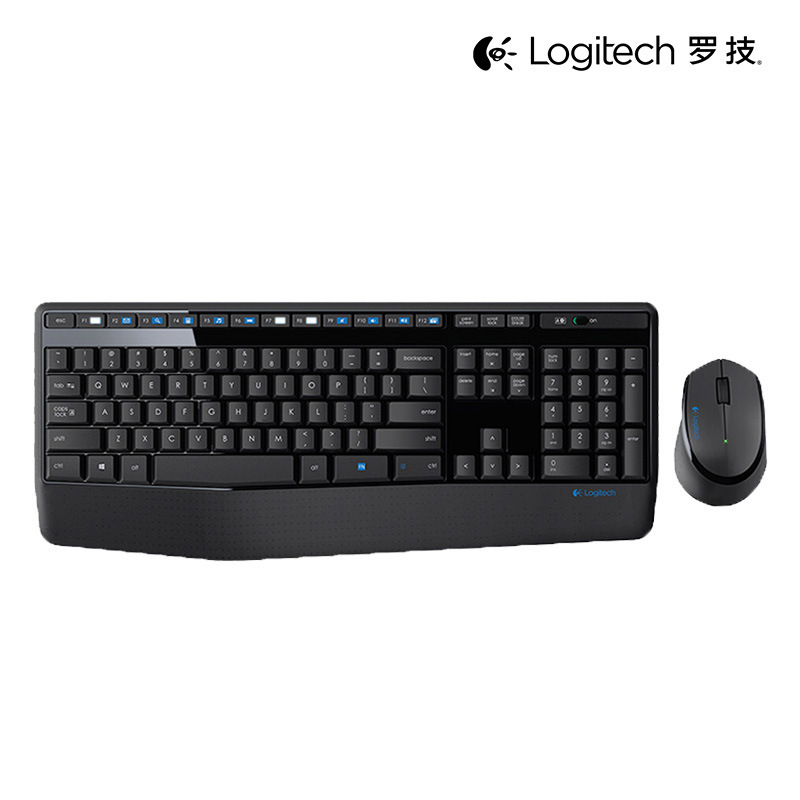 Logitech Mk345 Wireless Keyboard and Mouse Set with Wireless Mouse and Keyboard Full-Size Kit Is Suitable for Use