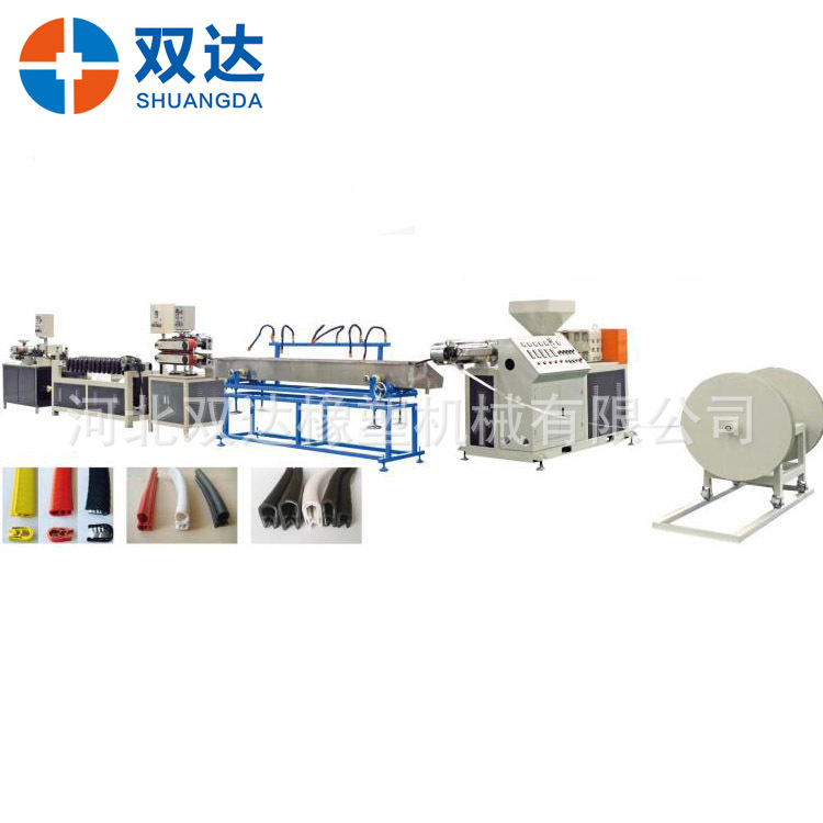 厂家直销PVC塑料挤出机   装饰条挤出机生产线