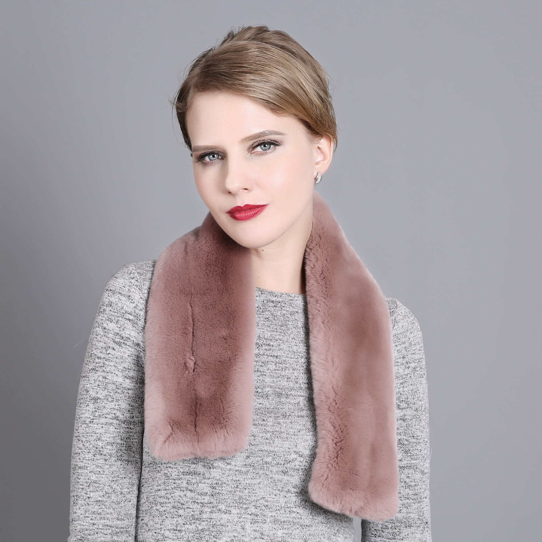 Winter double-sided warm scarf, Korean style