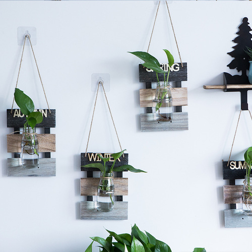 Wall decoration hydroponic vase wall hanging creative room wall decoration pendant floral plant home wall hanging pothos