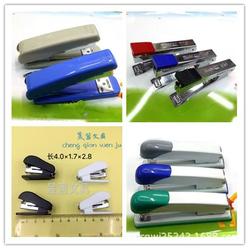 Metal No. 12 Stapler, Labor-Saving and Lightweight, 10 Office Colorful Unified Stapler, Beautiful Binding Book