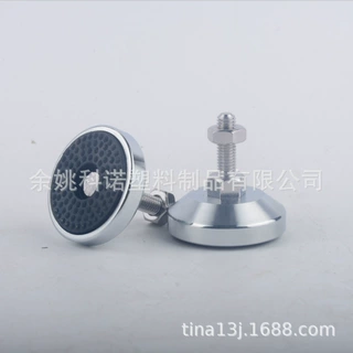 供应M8*25-50金属调节脚垫,橡胶防滑可调脚,小型机械家具支撑脚,