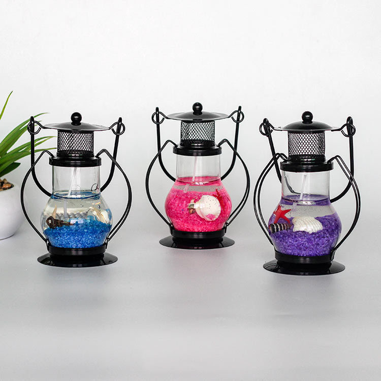 Metal small lantern small size Aladdin magic lamp portable lamp Nordic style model creative furniture decoration children's toys