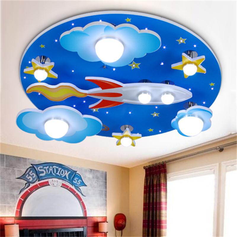Cartoon wooden fashionable ceiling light for bedroom