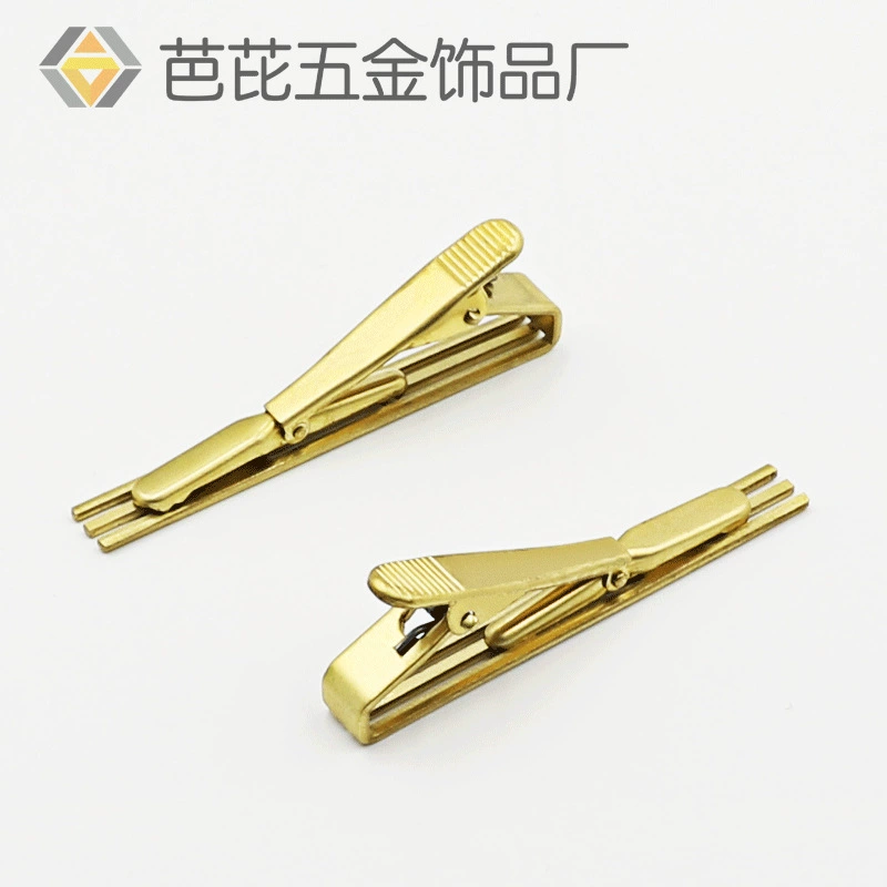 Производители на складе два три вилки зажим для галстука медь эмбриона охрана окружающей среды медь зажим для галстука аксессуары квадратная голова круглая голова галстук клип формулировка