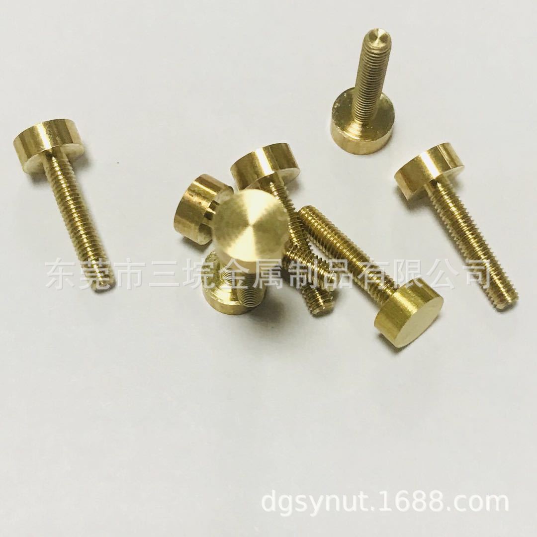 厂家批发M1.4铜螺母手机螺母镶嵌螺母注塑螺母滚花斜纹热熔螺母