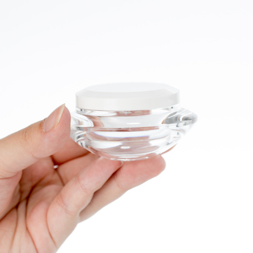 Transparent facial cream refillable bottle flying saucer cream box eye cream foundation lotion face cream travel empty bottle acrylic