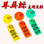 跨境带字羊耳标  带字耳标牌可动物激光耳号牌养殖器械厂家批tume