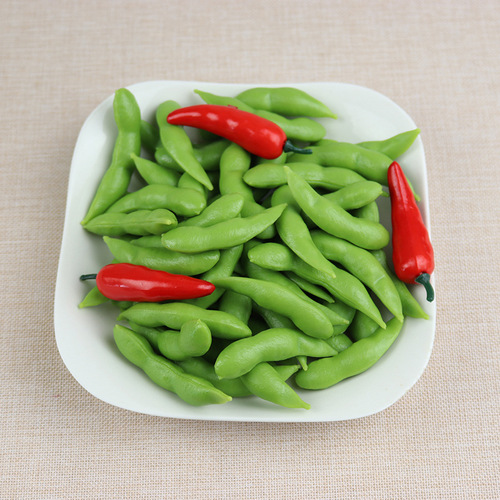Simulated fruits and vegetables, whole grains, food models, legumes and grains, grain models, simulated edamame and soybeans