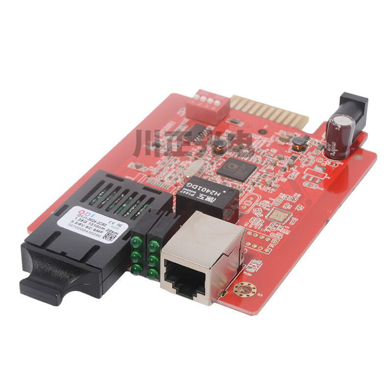 川正光电千兆插卡式单模光纤收发器模块 机架式光纤收发器 20KM