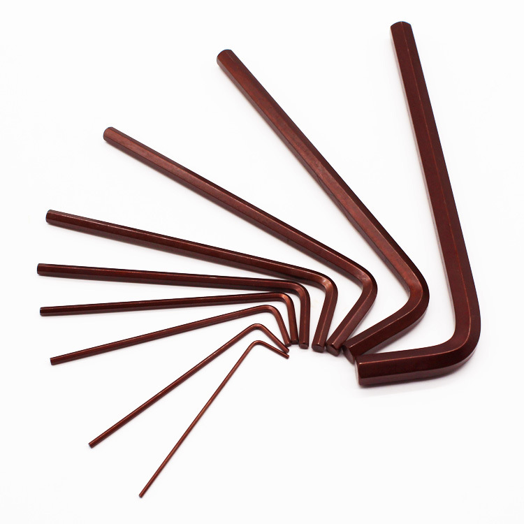 手动五金工具单支内六角M10扳手六边形坚固机械精密耐用铬钼钢