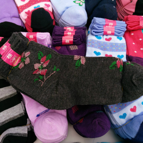 Socks street stall supply middle-aged and elderly mid-length autumn and winter casual mid-length cotton socks old lady socks women's socks wholesale